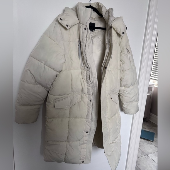 River Island Off-White Quilted Puffer Jacket, NWOT - Picture 6 of 6